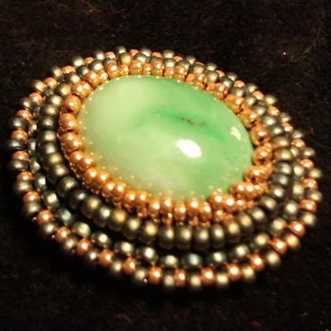 Ring mit grünem Türkis.